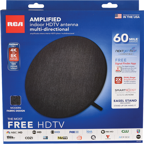 ANTD5E - Amplified HDTV Fabric Antenna - Multi-Directional