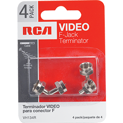 VH134R - F Jack Terminators - 4 Pack