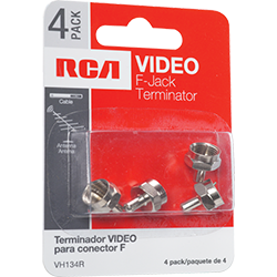 VH134R - F Jack Terminators - 4 Pack