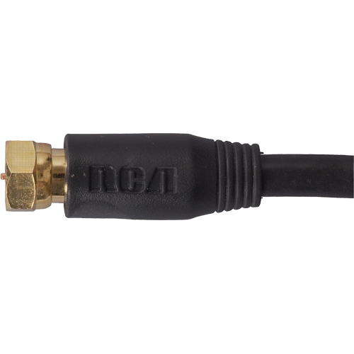 VH603R - 3 Foot Digital RG6 Coaxial Cable in Black Color