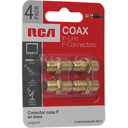 VH664R - Coax In-Line Coupler - 4 Pack