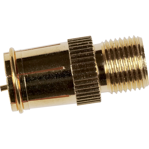 VH68R - RG to RG59 Quick Push on Plated F Connector - 2 Pack